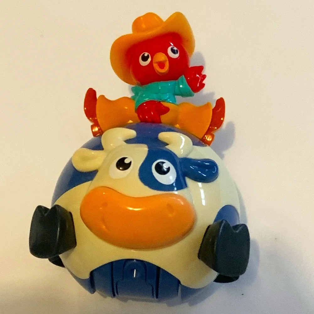 Bright Starts Rodeo Rooster 6m Rolling Toy Plays Sounds - Picture 1 of 1